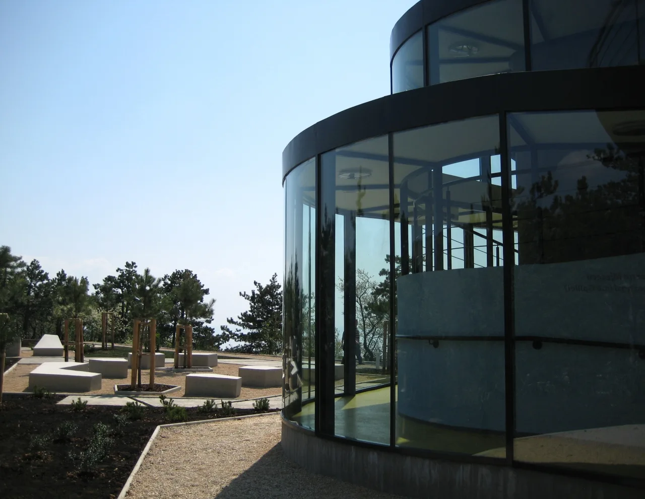 The glass pavilion of the Astronomical Centre on Sveti Križ hill in Rijeka
