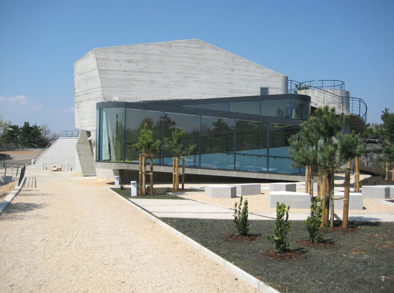 The modern building of the Astronomical Centre on Sveti Križ hill in Rijeka.