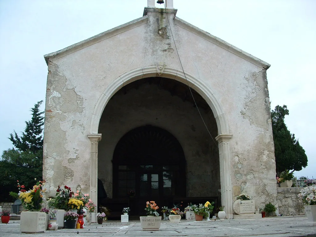 The small stone Church of St Nicholas in Hvar Town