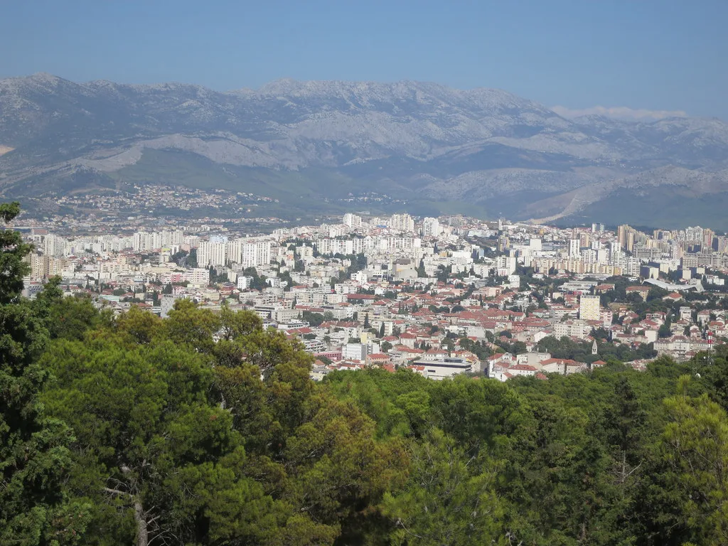 Split seen from Marjan Hill, Croatia
