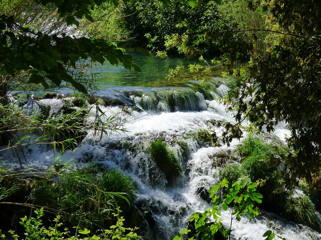 Cascades on the Krka River in Krka National Park