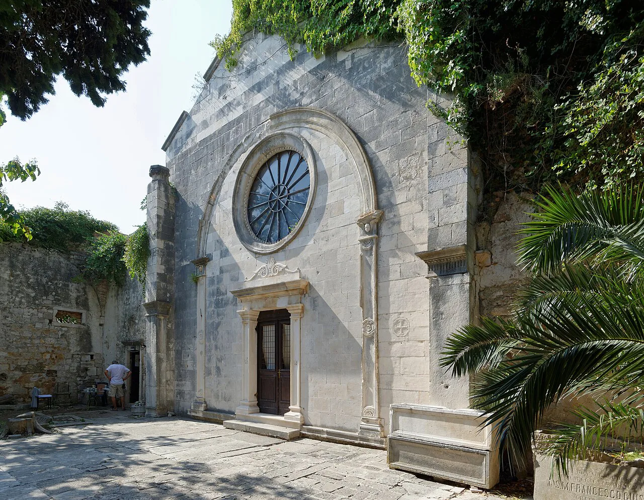 Ruins of the former St Mark's Church and Dominican monastery in Hvar Town.