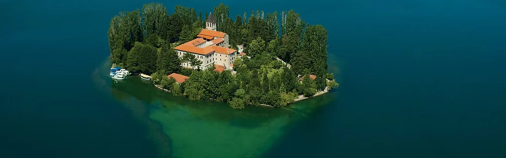 Visovac Island and its monastery in Krka National Park