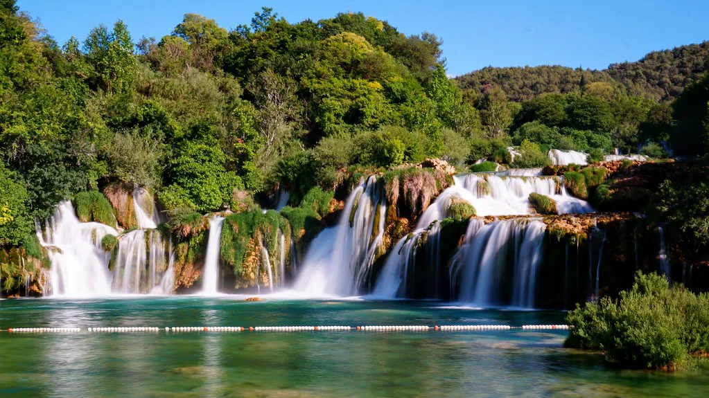 Skradinski buk waterfall in Krka National Park.