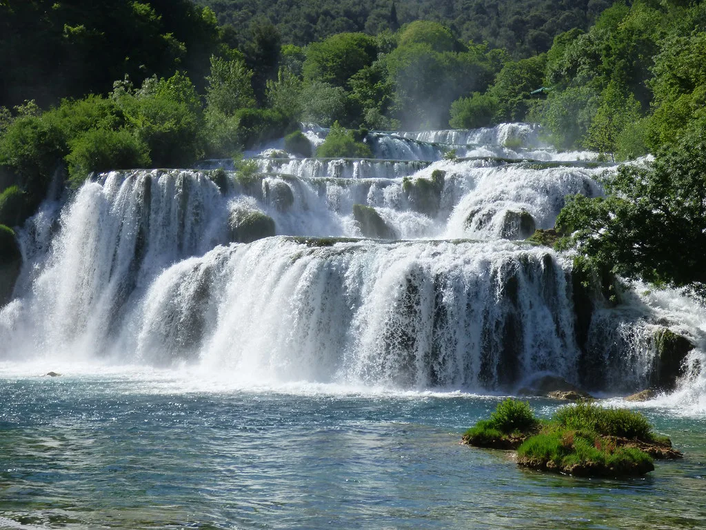 Waterfalls in Krka National Park.