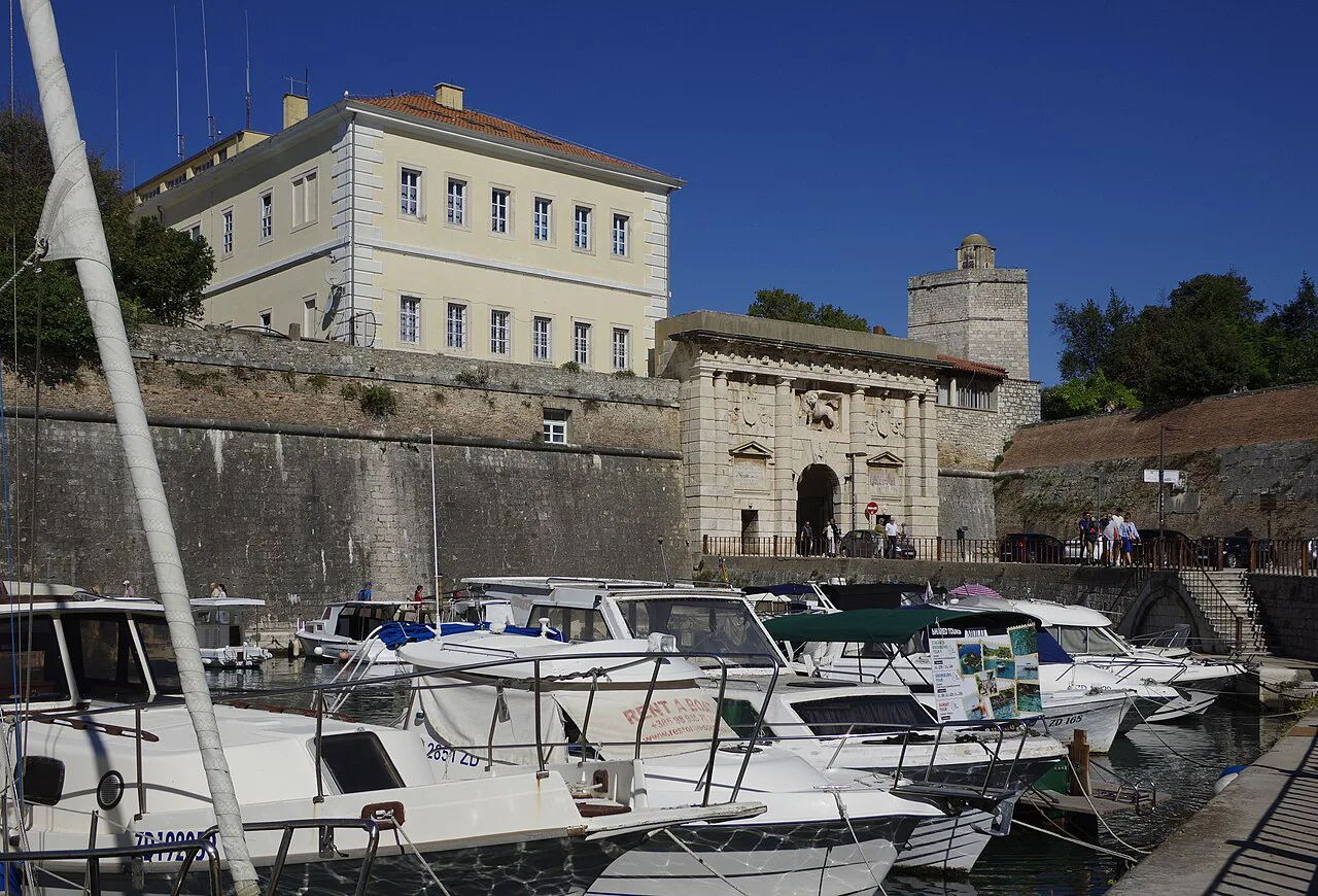 The Land Gate and Foša harbour, Zadar.