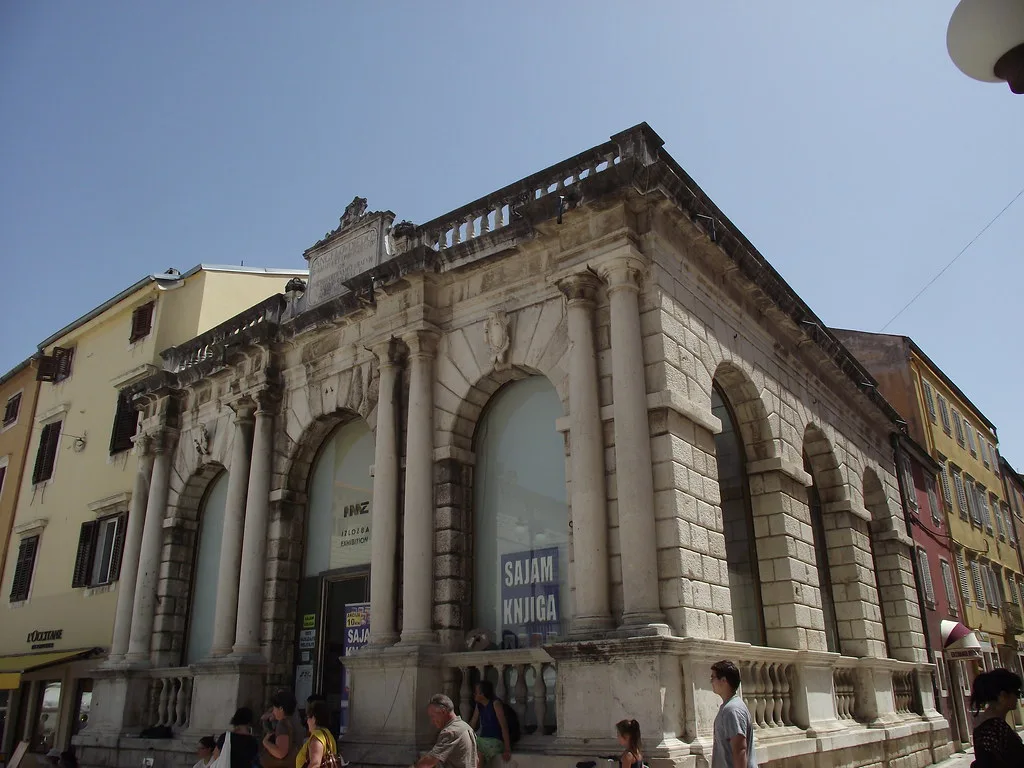 The arcaded City Loggia on People's Square in Zadar's old town, Zadar
