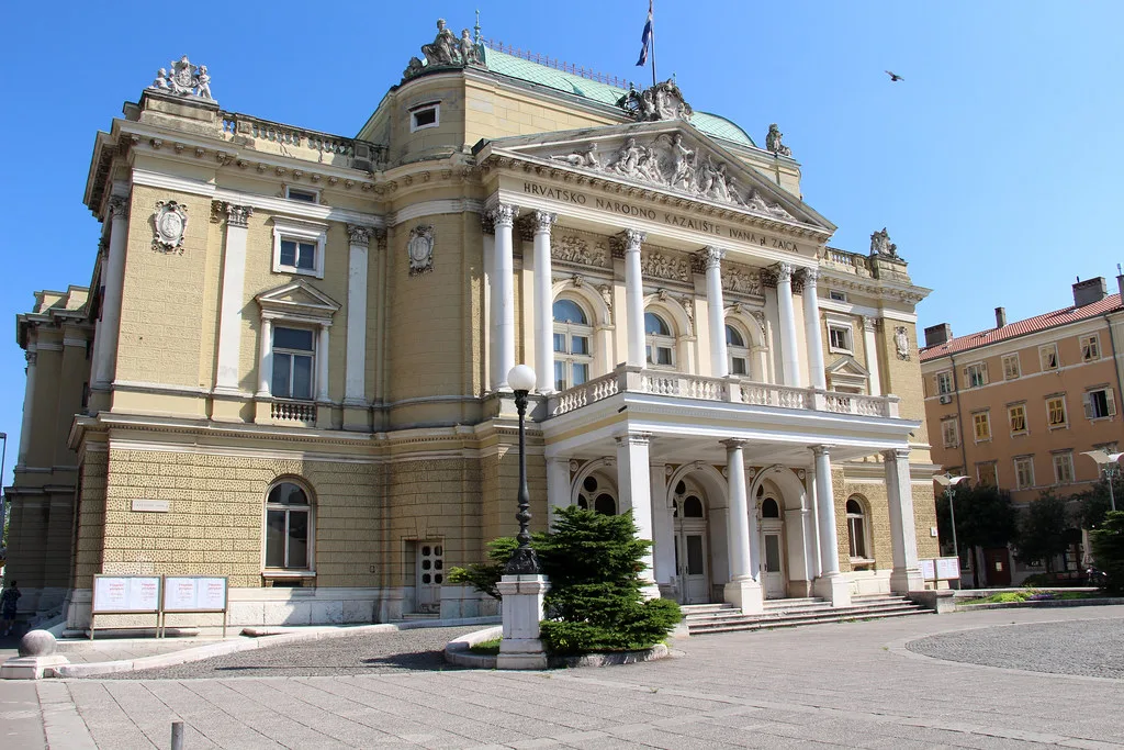 The Croatian National Theatre Ivan pl. Zajc in Rijeka