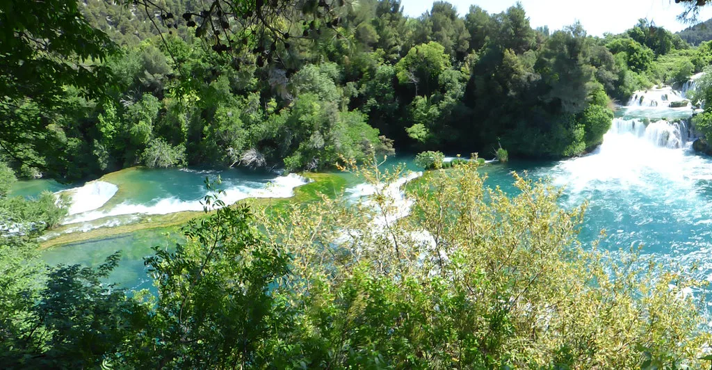 Cascades of the Krka River in Krka National Park