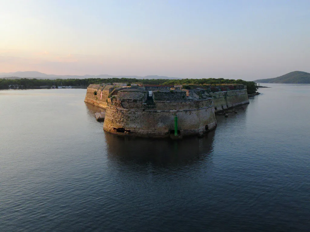 St Nicholas Fortress at the mouth of St Anthony Channel near Šibenik