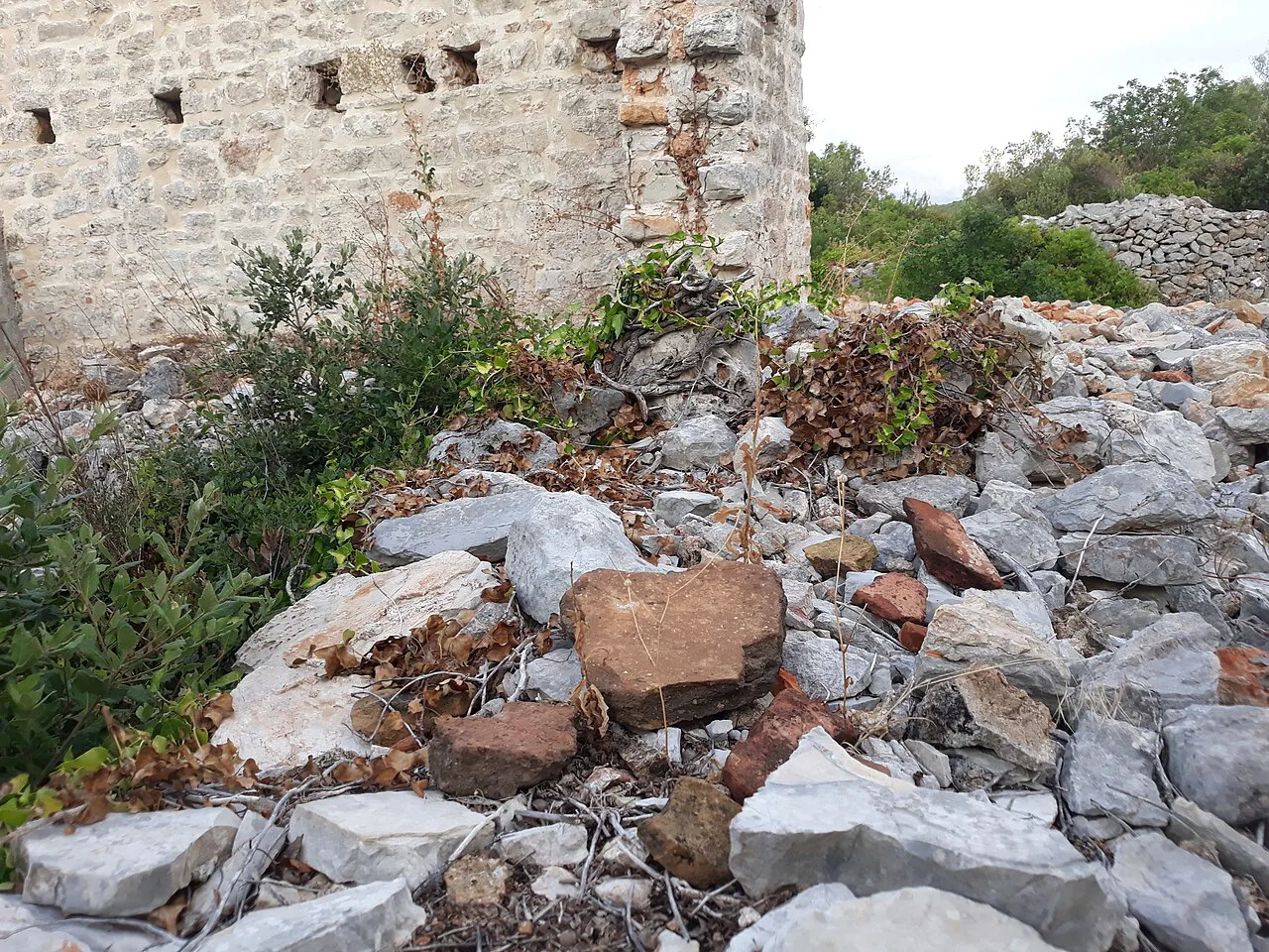 Remains of the Roman villa rustica at Mirje on the Stari Grad Plain, Hvar