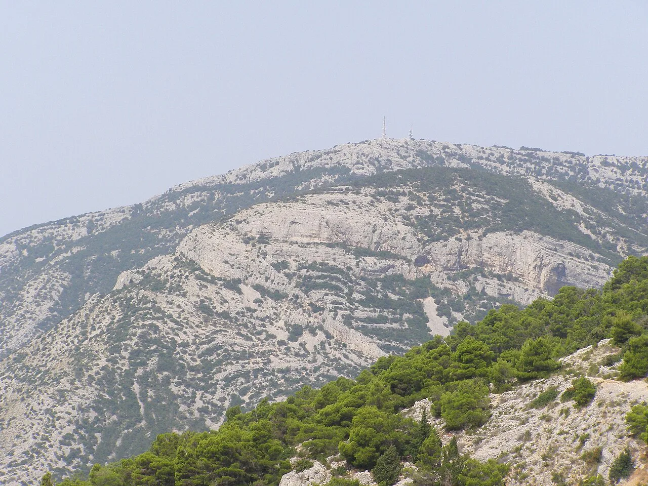 The rocky slopes of Vidova Gora on the island of Brač