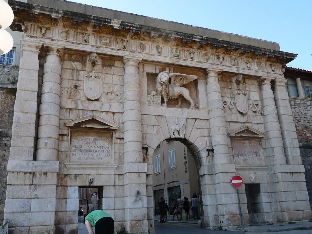The Land Gate in Zadar's old town walls, Zadar